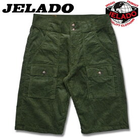 JELADO （ジェラード）Corduroy Bush Shorts(コーデュロイブッシュショーツ)【JP72309】オリーブ