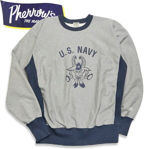 PHERROW'S�@(�t�F���[�Y �j�v�����g2�g�[���w�r�[�E�G�C�g�X�E�F�b�g25W-PRWS-TT1�yH.GRAY×NAVY�E�w�U�[�O���[×�l�C�r�[�z