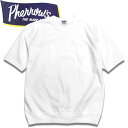 PHERROW'S（フェローズ）無地半袖スウェットタイプカットソー【25S-PVGT】ホワイト