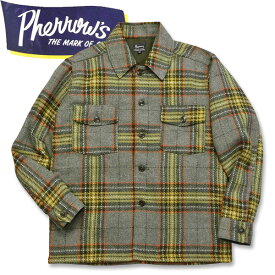 PHERROW'S　(フェローズ ）CPOタイプシャツジャケット【20W-PCSJ-C】グレー
