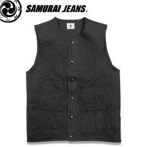 SAMURAI JEANS�i�T�����C�W�[���Y�j17oz�u���b�N�u���b�N�x�X�gSJVT23-NBK