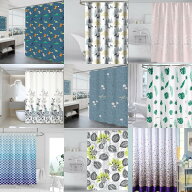 送料無料 シャワーカーテン 花柄 お風呂グッズ 防カビ 防水 お風呂用品 浴室用 撥水加工 シンプル 透けな…