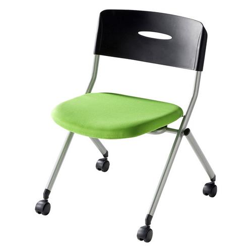 エスコ ESCO 折畳み椅子 最適な価格 数量は多 ｷｬｽﾀｰ付 ｸﾞﾘｰﾝ
