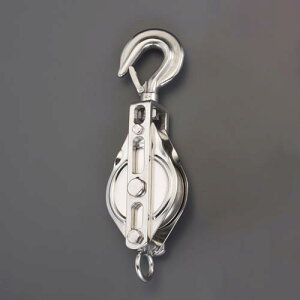 【★ポイント5倍★】10/24~10/27開催!お買い物マラソン(要エントリー) 100mm/ 1ton フック型滑車(ステンレス)