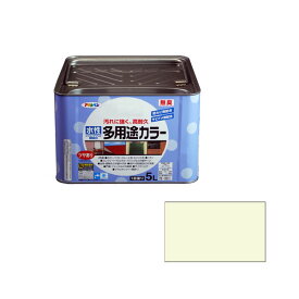 【市場の日】4/18は当店ポイント5倍！！AP 水性多用途カラー 5L ミルキーホワイト