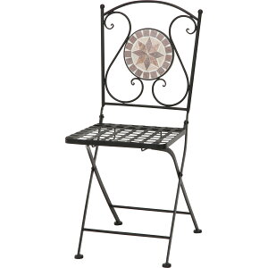 【★ポイント5倍★】10/24~10/27開催!お買い物マラソン(要エントリー) 不二貿易 モザイクチェアー 星柄【入数:2】エクステリア インテリア 家具 新生活 生活雑貨 ホーム