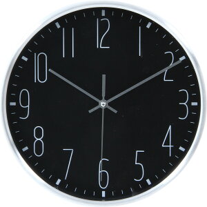 【★ポイント5倍★】10/24~10/27開催!お買い物マラソン(要エントリー) 不二貿易 掛時計 ラーク Φ25cm BK(99021)【入数:3】エクステリア インテリア 家具 新生活 生活雑貨 ホーム