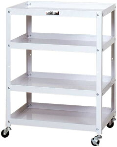 【★ポイント5倍★】10/24~10/27開催!お買い物マラソン(要エントリー) 【法人限定】【小回りで便利】コンビニワゴン オープンタイプ4段 WC-4-P