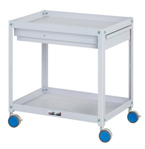 【★ポイント5倍★】10/14~10/17開催!お買い物マラソン(要エントリー) 【法人限定】【小物の収納に】色彩(Irodori)ワゴン キャビネット付き2段 CWCC-2-BL