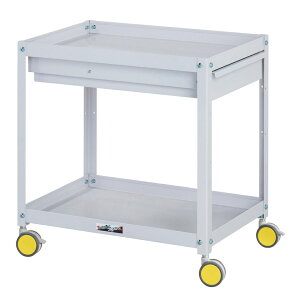 【★ポイント5倍★】10/14~10/17開催!お買い物マラソン(要エントリー) 【法人限定】【小物の収納に】色彩(Irodori)ワゴン キャビネット付き2段 CWCC-2-YE