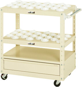 【★ポイント5倍★】10/24~10/27開催!お買い物マラソン(要エントリー) 【法人限定】【高価な工具を安全に収納】ツーリングワゴン(キャビネット付) BT-40/NT-40用 ホルダー付き棚板2段タイプ W7TCU