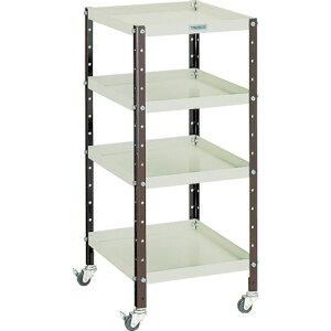 【★ポイント5倍★】10/24~10/27開催!お買い物マラソン(要エントリー) TRUSCO V型ツールワゴン 350X420XH798 4段 VS-1