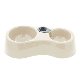 【★ポイント10倍★】2/4~2/10開催！お買い物マラソン(要エントリー) 株式会社ペティオ 給水機能付きWディッシュ ホワイト 犬猫用品 食器 食器 W25597