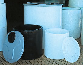 ★ポイント10倍★ 1/9~1/16 お買い物マラソン(要エントリー) コクゴ ダイライトタンクN型（PEフタ）500L用 グレー φ250ゴム蓋付 1台 PEフタ 500L