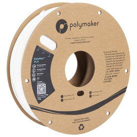 【5/23～5/27開催】お買い物マラソン×ポイント5倍！(要エントリー) Polymaker PolyMax PLA (1.75mm, 0.75kg) White フィラメント 3Dプリンター 3D