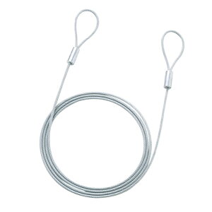 【★ポイント5倍★】10/14~10/17開催!お買い物マラソン(要エントリー) サンワサプライ eセキュリティ ワイヤー 2.0m・3.5mm 入数:1