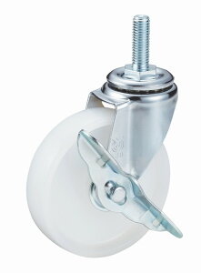 【★ポイント5倍★】10/24~10/27開催!お買い物マラソン(要エントリー) ユーエイ Eシリーズ ET-S型 自在車ねじ込み式(ストッパー付) ET-50NS-M12-35 キャスター 車輪 運搬