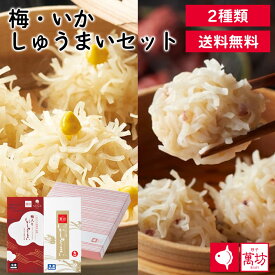 呼子萬坊 梅・いかしゅうまいセット（UA-2） 送料無料 いかしゅうまい 梅入りいかしゅうまい 8個入り 各1箱 九州 佐賀 呼子 手土産 贈答品 ギフト 夕食 夜食 パーティ 海中レストラン 土産 ギフト プレゼント（北海道・沖縄別途送料）