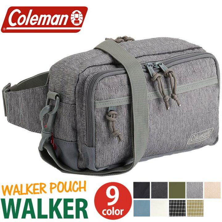 楽天市場 Coleman コールマン Walker Pouch ウォーカー ポーチ 正規品 ウォーキングポーチ ウエストポーチ ボディバッグ ワンショルダー ヒップバッグ ショルダーベルト付き ショルダーバッグ ポーチ 3way 旅行 貴重品 サブバッグ コンパクト 丈夫 2l Hallshot ホール