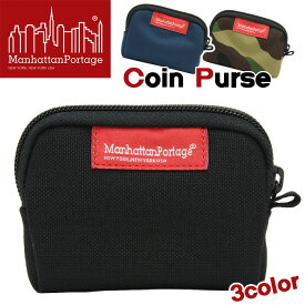 ManhattanPortage マンハッタンポーテージ 正規品 Coin Purse コインパース 小銭入れ 財布 メンズ レディース 男女兼用 コインケース コンパクト 小さめ おしゃれ シンプル 丈夫 人気 定番 黒 学生 大人 ギフト プレゼント 贈り物 MP1008