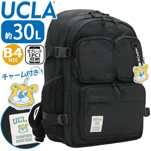 リュック UCLA ユーシーエルエー 2025 春夏 新作 大容量 バックパック レディース メンズ リュックサック デイパック かばん 通学 通勤 部活 旅行 学校 スクール 学生 中学生 高校生 大学生 黒リ