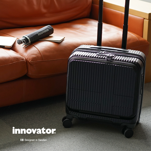 北欧ライフスタイルブランド innovator イノベータースーツケース innovator inv20 33L Sサイズ 軽量 ジッパー キャリーケース フロントオープン キャリーバッグ ビジネスキャリー ペールトーン 機内持ち込みサイズ 送料無料 2年間保証