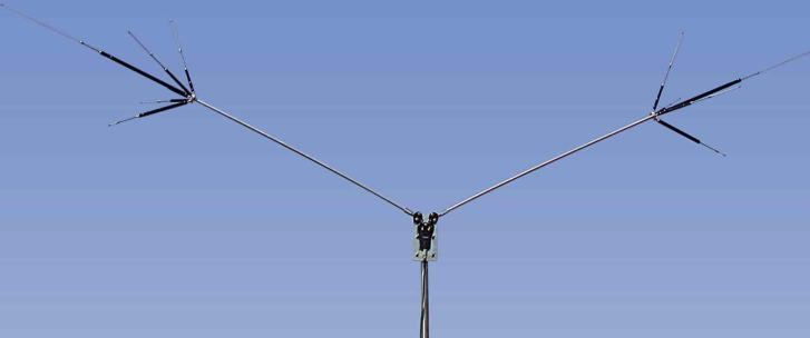 第一電波工業(DIAMOND) 7/14/21/28/50MHz帯短縮V型ダイポールアンテナ　HFV5(HFV-5) | ハムセンアライ
