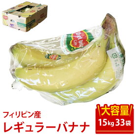 【フィリピン産】大容量 バナナ 15キロ 33袋入 送料無料 業務用 ばなな