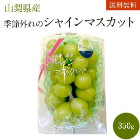 【山梨県産】季節外れのシャインマスカット 350g ぶどう 葡萄 フルーツ ギフト プレゼント 送料無料
