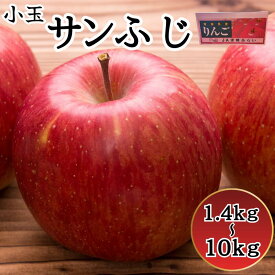 【青森県産】 小玉サンふじ 1.4kg 2.8kg 5kg 10kgりんご 小玉 ギフト プレゼント 母の日 父の日 林檎 大玉 美味しい 店長厳選 店長シリーズ 箱売り 贈答 贈り物 おうち用 ご褒美 シャキ クリスピー 新鮮 鮮度 無袋 紅 まとめ買い 綺麗