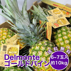 【フィリピン産】デルモンテ ゴールデンパイン 10kg 6〜7玉入れ パイナップル パイン