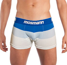 男性用下着 送料無料 オーストラリアのクールなメンズアンダーウェア モスマン MOSMANN ESSENTIAL BOXER BRIEF DARK BLUELIGHT BLUE SXL