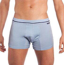 男性用下着 送料無料 オーストラリアのクールなメンズアンダーウェア モスマン MOSMANN LUXE LONG BOXER LIGHT BLUE SXL