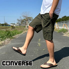 [コンバース] メンズ T/Cウェザーデザインカーゴ ハーフパンツ M,L,LL