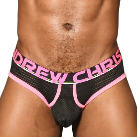メンズセクシーアンダーウェア アンドリュークリスチャン 送料無料 ANDREW CHRISTIAN Almost Naked Retro Mesh Brief XS,S,M,L,XL