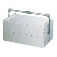アルミ関西式出前箱二段式 特大/業務用/新品/送料無料