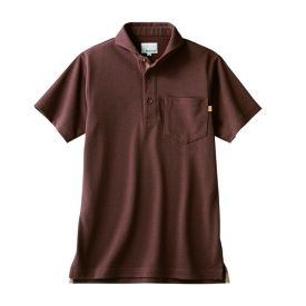 ポロシャツ 兼用 半袖 OV2511-7 (ブラウン) /プロ用/新品/小物送料対象商品