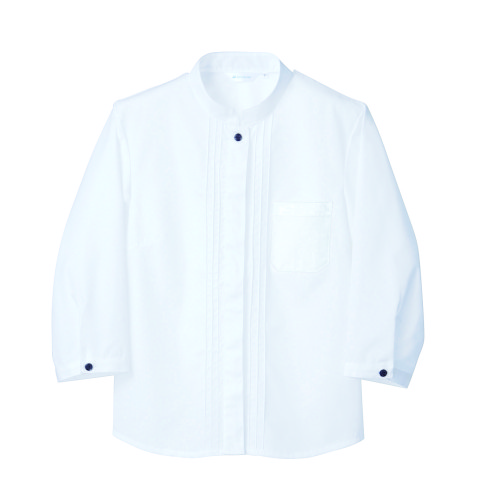 シャツ 公式ストア レディス 国内在庫 ７分袖 PS2141-2 新品 小物送料対象商品 白 プロ用