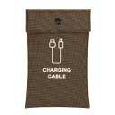 充電器ポーチ 充電器ポーチ/茶/業務用/新品/小物送料対象商品