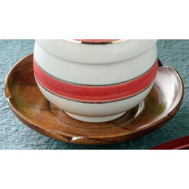 木製梅型茶碗蒸台 すり漆塗/業務用/新品/小物送料対象商品