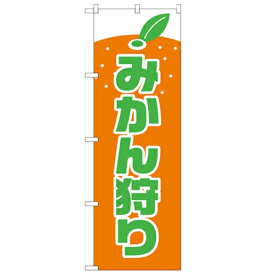 のぼり「みかん狩り」のぼり屋工房 2236 幅600mm×高さ1800mm/業務用/新品/小物送料対象商品