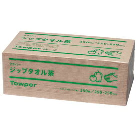 ペーパータオル トウカイ 茶 (250枚×15束入)/業務用/新品/小物送料対象商品