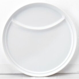 ワンディッシュプレート 22cm 2ランチ 白 業務用/新品/小物送料対象商品