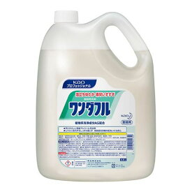 花王 食器・野菜用中性洗剤 ワンダフル 4.5L/プロ用/新品/送料800円(税別)