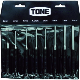 TONE 平行ピンポンチセット 2.0、3.0、4.0、4.5、5.0、6.0、7.0、8.0mm 8点セット/業務用/新品/小物送料対象商品