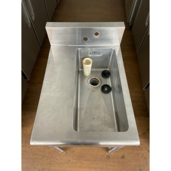 楽天市場】【中古】一槽シンク 台付き 三方枠 BGあり 幅530×奥行750×高 