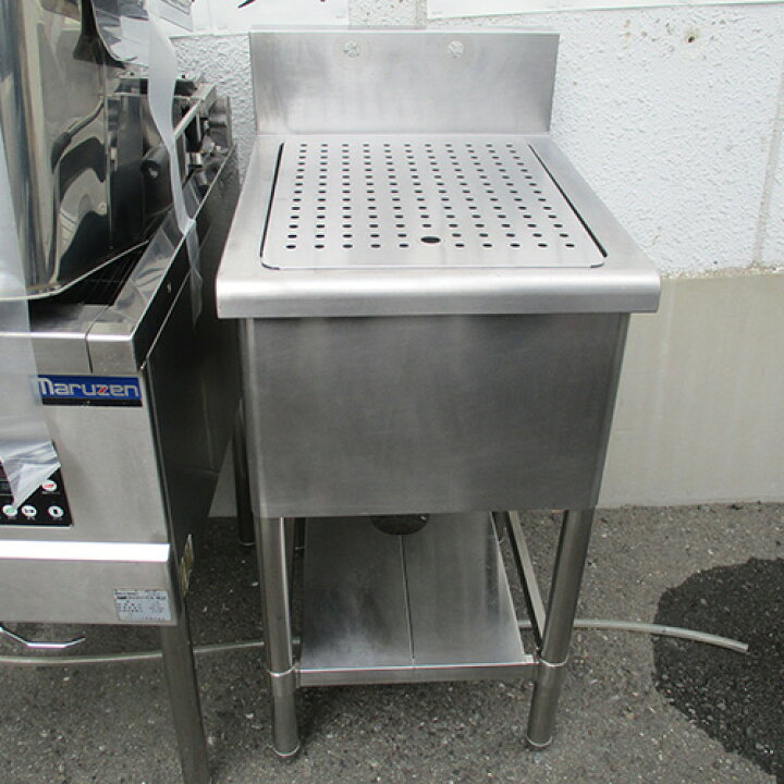 楽天市場】【中古】一槽シンク 水切り蓋付き BGあり 幅450×奥行600×高  