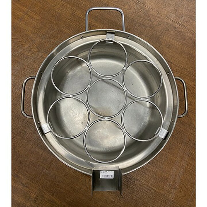 楽天市場】【中古】18-8ゆで麺鍋 50cm 7テボゆで麺リングセット 幅565 