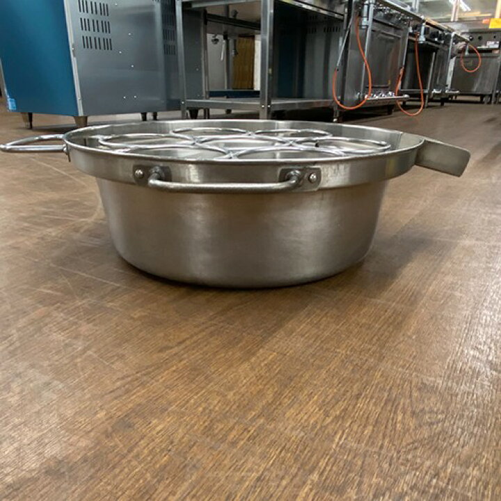 楽天市場】【中古】18-8ゆで麺鍋 50cm 7テボゆで麺リングセット 幅565 