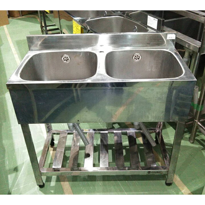 楽天市場】【中古】二槽シンク BGあり 幅900×奥行450×高さ800 【送料  